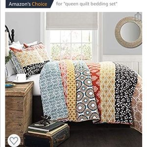 Quilt Bedding Set Boho Pattern